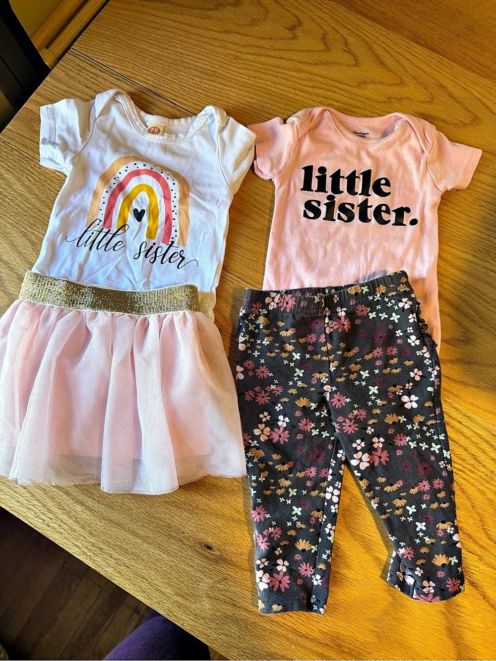 Little Sister Baby Outfit Sets 3-6M